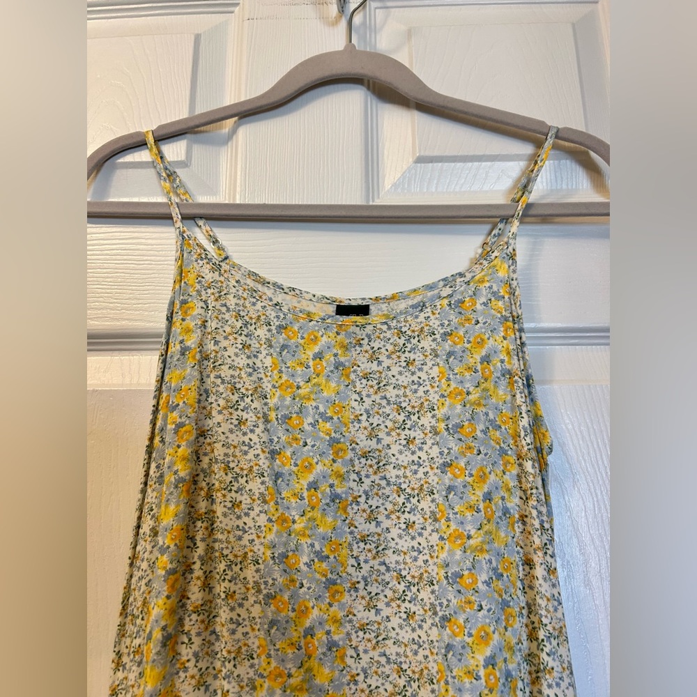 Wild Fable White, Blue & Yellow Floral Print Cami Dress - Picture 2 of 7